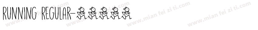 Running Regular字体转换